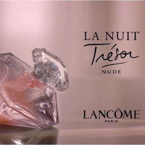 love captured in an advertisement for Lancôme's La Nuit Trésor Nude